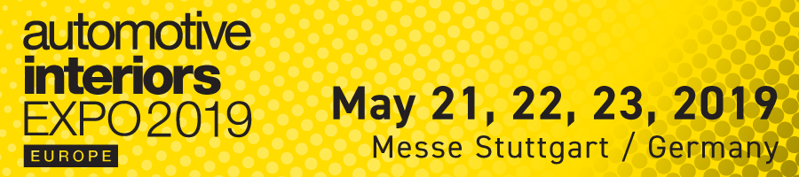 Automotive Interiors Expo  2019 - 21, 22, 23, May 2019 -  Hall 4, Messe Stuttgart, Germany